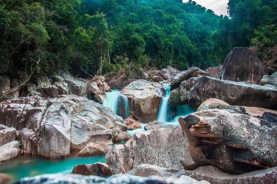 the nature in Ba Ho Waterfalls